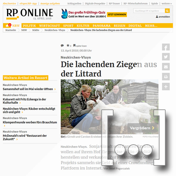 Artikel vom 13.4.18 auf www.rp-online.de
