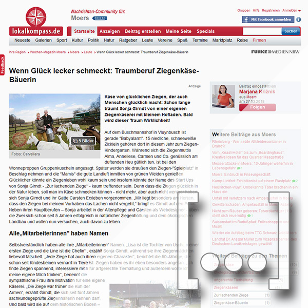 Artikel vom 27.3.18 auf www.lokalkompass.de